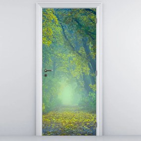 Fototapeta na dvere - Cesta lemovaná stromami (95x205cm)