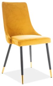 Jedálenská stolička Polly (žlutá + sivá + zlatá). Vlastná spoľahlivá doprava až k Vám domov. 1050723