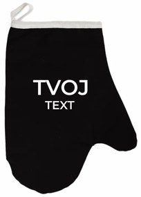 Kuchynská rukavica s vlastným textom EMI, sivá