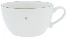 Soup Bowl White /edge Grey 15 cm
