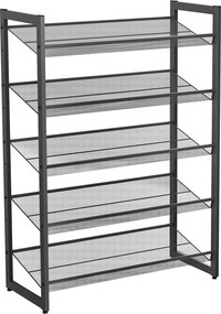 XXXLutz REGÁL NA TOPÁNKY, čierna, 74/104/30.7 cm Boxxx - Online Only drobný nábytok - 002543015701