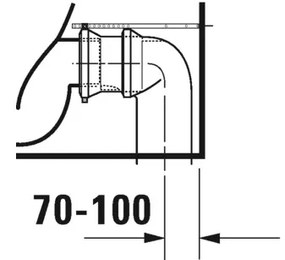 Duravit No.1 - Stojace WC kombi, Rimless, biela 21830900002