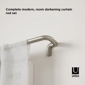 Oceľová roztiahnuteľná garniža 122 - 224 cm Twilight - Umbra