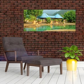 Obraz - Shanghai hotel park (120x50 cm)