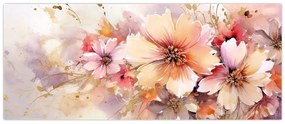 Obraz - Kvety (120x50 cm)