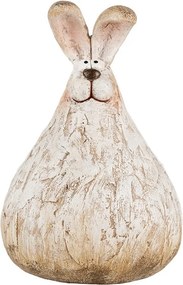 Decorative Figurine Rabbit 10x9x14 Cm Beige Plastic - 10*9*14 cm