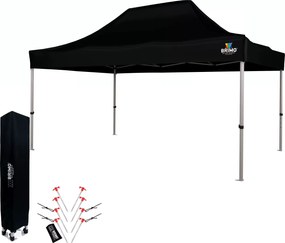 BRIMO Záhradný Párty Stan 3x4,5 m: Váš Kútik pre Relax a Oslavy - bez stien - Čierna 36