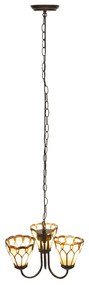 Závesná lampa Tiffany luster CARAMEL Ø39 3xE14