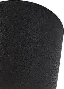 Moderné stropné bodové svetlo čierne vrátane LED IP55 - Livia