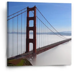 Sablio Obraz Golden Gate v hmle - 50x50 cm