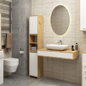 Koupelnová skříňka FIN I 30 cm dub artisan/bílá