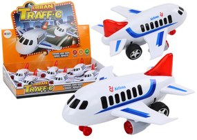 LEAN TOYS Osobné lietadlo, zvuky jazdy, svetlá – biela