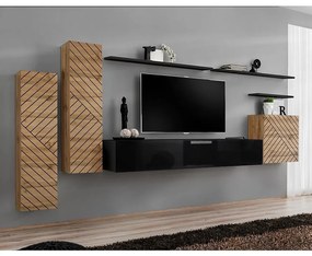 Obývacia Stena Switch I Line Wotan/Čierna