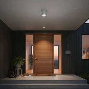 Ideal Lux - Vonkajšie bodové svietidlo GUN 1xGU10/28W/230V pr. 11 cm IP55 šedá