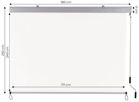 MULTI GARDEN Vertikálna roleta, markíza s kľukou, béžová MultiGarden