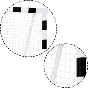 Neo-Sport Futbalová bránka 300 x 200 x 90 cm NS-465 čierna a biela