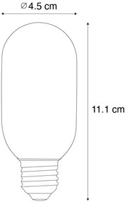 Sada 5 ks E27 Stmievateľná LED zlatá T45 4W 300 lm 2200K