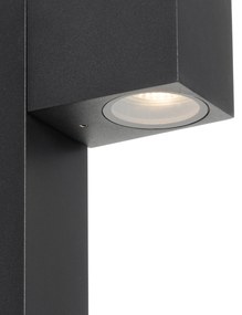 Priemyselná vonkajšia stojaca lampa čierna 65 cm IP44 - Baleno