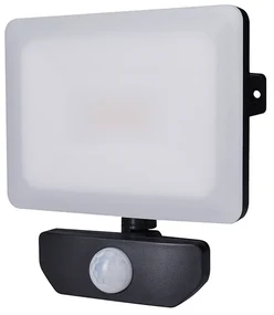 SOLIGHT LED reflektor Quick so sensorom, 20W, 1700lm, 4000K, IP65, čierny