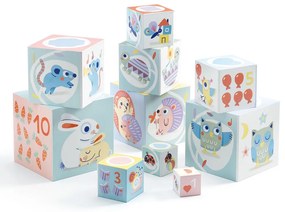 Skladacie kocky – pyramída so zvieratkami