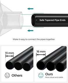 Látková skriňa, šatník, mobilná skriňa, 12 políc, 150 x 45 x 175 cm, čierna