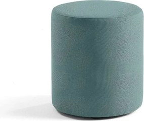 Taburet CASUAL, Ø 440 mm, látka CURA, tyrkysová
