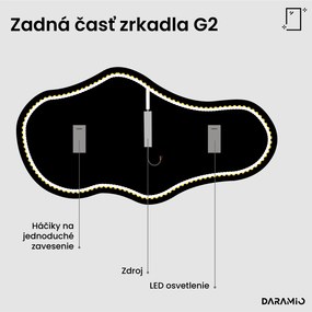 Atypické zrkadlo s LED osvetlením G2