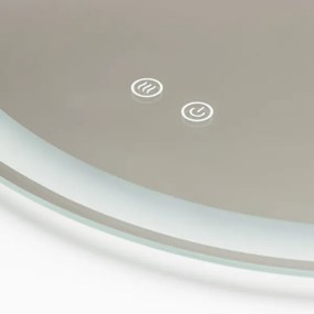 Brilagi-LED stmievateľné kúpeľňové vyhrievané zrkadlo s podsvietením AVA PRO LED/18W/230V pr. 60 cm IP44