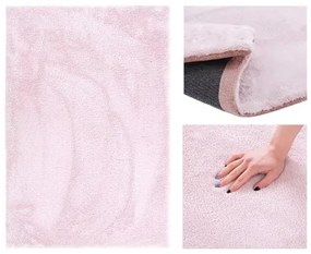 Sammer Plyšový koberec za super cenu v ružovej farbe 4251838534281 50 x 80 cm