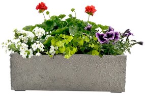 AMADEA Betónový kvetináč odľahčený - hrubý, 53x22,5x17,5 cm, český výrobok