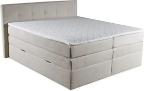 Kontinentálna boxspring posteľ ANNA 200x220, šedá (gerra 80)