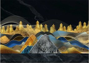 Obraz - Zlaté hory (70x50 cm)