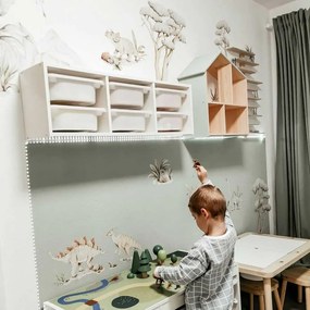 Samolepka do detskej izby šťastná ríša divov dino L