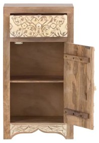 furniture-nabytek.cz - 5-dielna kúpeľňová sada Delhi z masívneho manga, lakovaná, hnedá