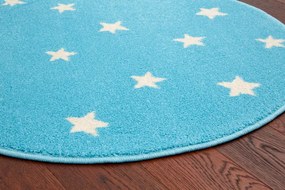 Koberec Agnella Funky Top Starf modrý kruh
