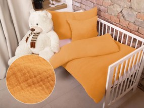 Biante Detské mušelínové posteľné obliečky do postieľky Nature MSN-001 Horčicovo oranžové Do postieľky 90x140 a 40x60 cm