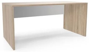 Kancelársky stôl Viva, 160 x 80 x 75 cm, rovné vyhotovenie, dub sonoma/biely
