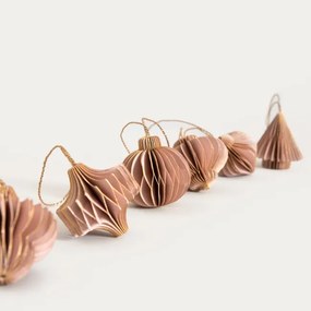 Závesná vianočná dekorácia GALLA ružová 754609 (6 ks)