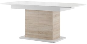 Jedálenský stôl Sorred 03 (biela + dub sonoma) (pre 6 až 8 osôb). Vlastná spoľahlivá doprava až k Vám domov. 1068265
