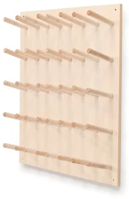 Nástenný stojan na topánky PERO, 20 párov topánok, 880x195x1025 mm, breza