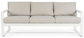 Biela hliníková záhradná pohovka Merrigan – Bizzotto