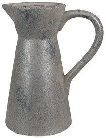 Šedý antik keramický dekoračný džbán - 20*13*25 cm