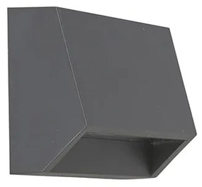 Moderné vonkajšie nástenné svietidlo tmavosivé vrátane LED IP54 - Sandstone 1