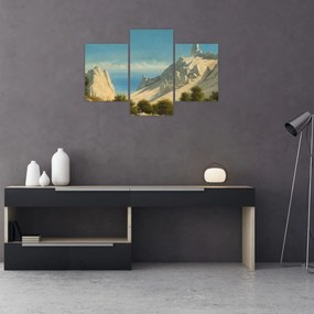 Obraz - Georg Emil Libert, View of Sommerspiret, the Cliffs of Møn, reprodukcia (90x60 cm)
