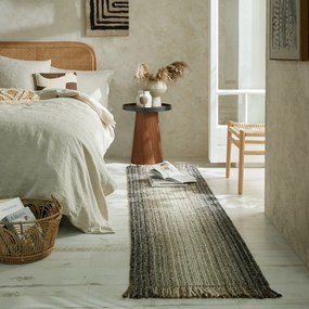 Flair Rugs, Behúň Mottle Jute Ombre Grey, 60x230, šedá, chodba / predsieň