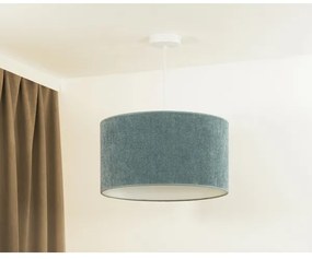Duolla - Luster na lanku CORDUROY 1xE27/15W/230V svetlo pr. 40 cm modrá