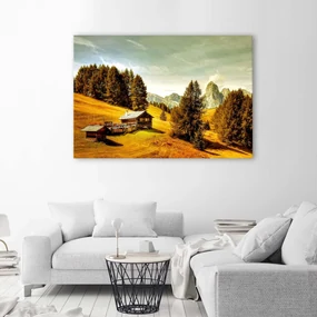 Gario Obraz na plátne Chata v horách Rozmery: 120 x 80 cm