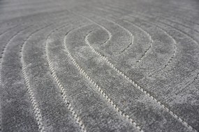 Koberec Zen Garden 2403 GREY – sivý s abstraktným vzorom Rozmer: 200x290 cm
