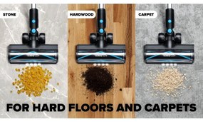 Niceboy ION Hurricane H7- Flexibilný bezdr. tyč. vysávač 2v1 200W/2200 mAh čierna