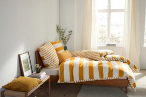 Napínacia plachta z česanej bavlny, nadmerná veľkosť, krémová